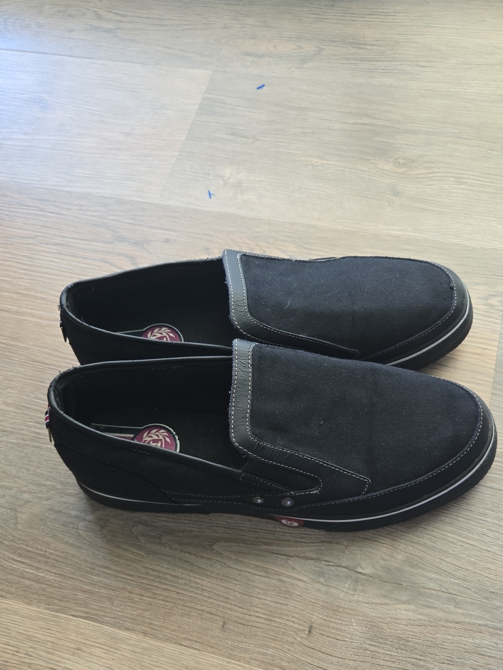 Vintage Y2k Phat Farm Black Slip-On Canvas Loafers